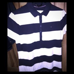 Blue and white Tommy Hilfiger shirt